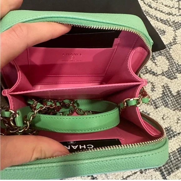 CHANEL Mini Filigree Vanity Bag in Pink, Blue, & Green πππ - Picture 2 of 7